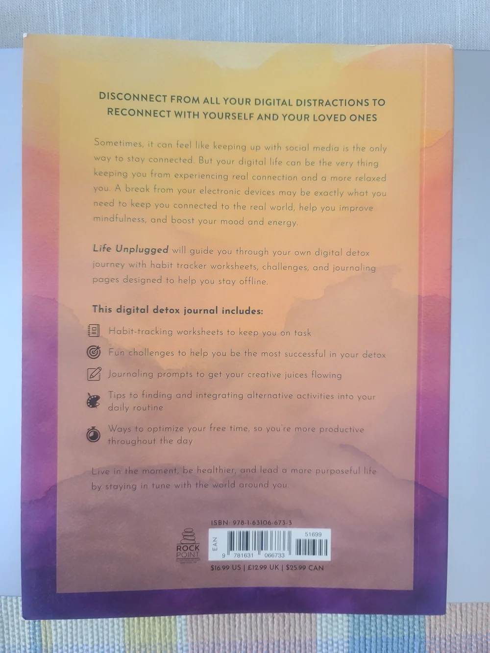 Life Unplugged Digital Detox Workbook - ✨️BRAND NEW✨️Gift- Giving Condition